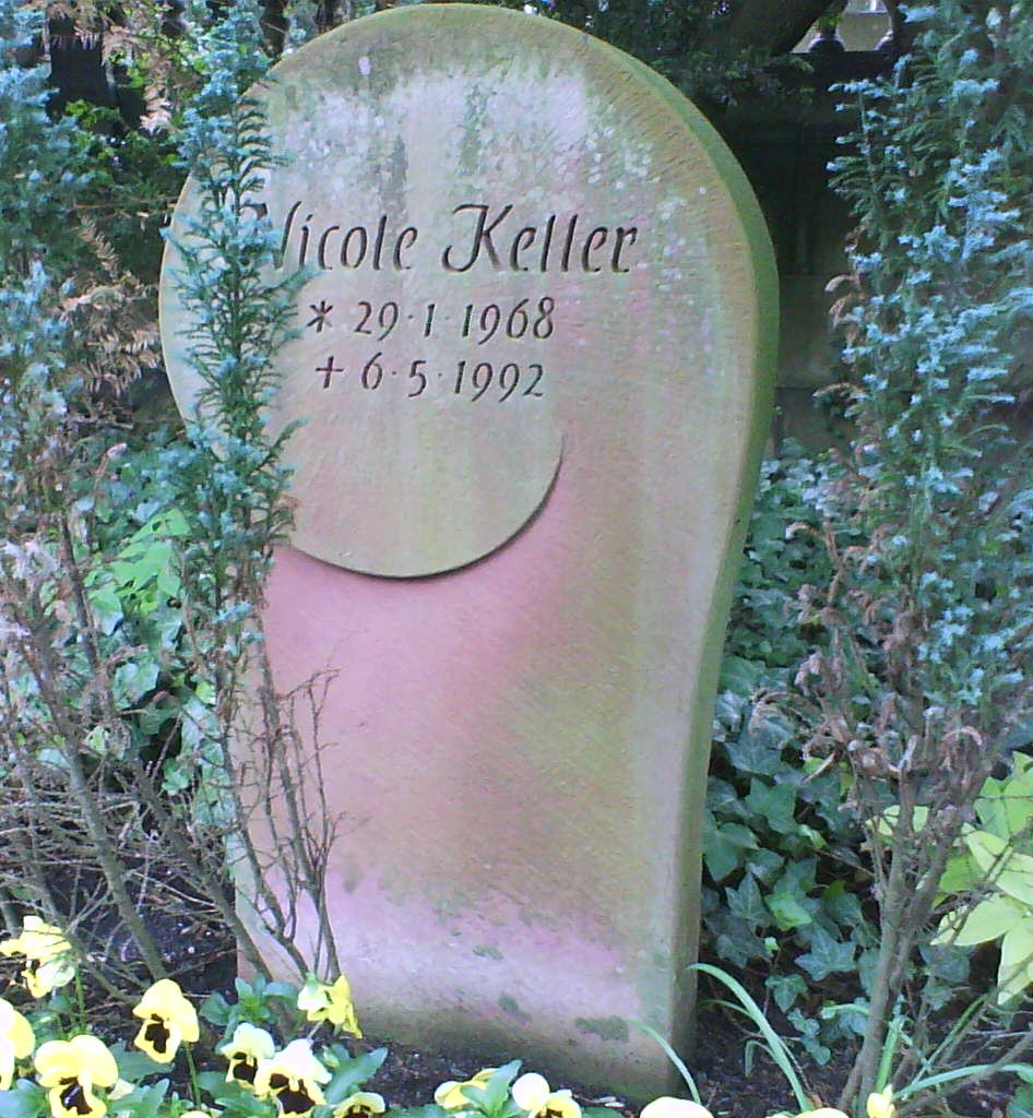 Grab von Nicole Keller auf dem Frankfurter Hauptfriedhof